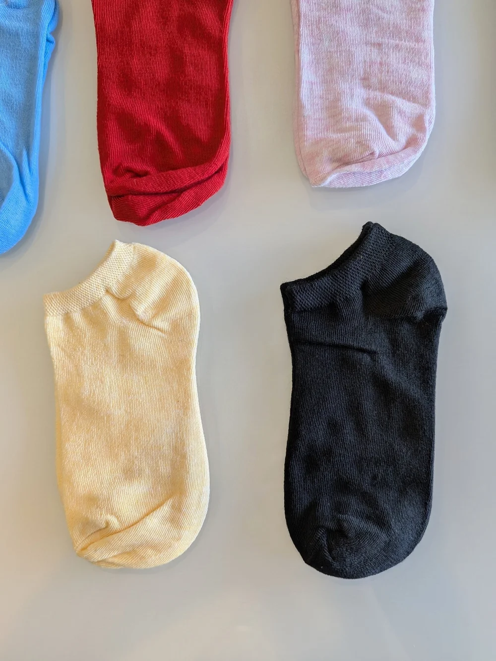 10 Pair Women’s Ankle Socks Low Cut Athletic Multicolored Cotton Breathable